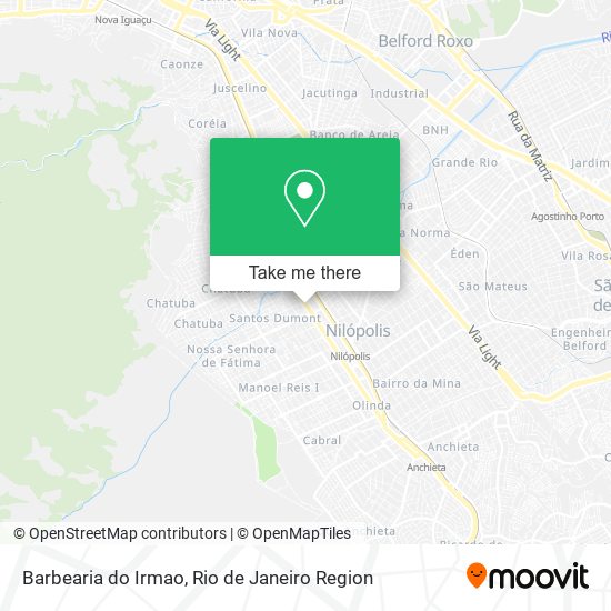 Mapa Barbearia do Irmao