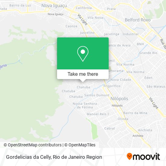 Mapa Gordelicias da Celly