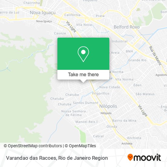 Varandao das Racoes map