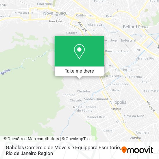 Mapa Gabolas Comercio de Moveis e Equippara Escritorio