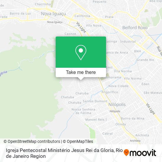 Mapa Igreja Pentecostal Ministério Jesus Rei da Gloria