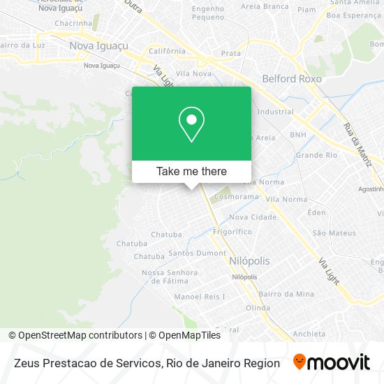 Mapa Zeus Prestacao de Servicos