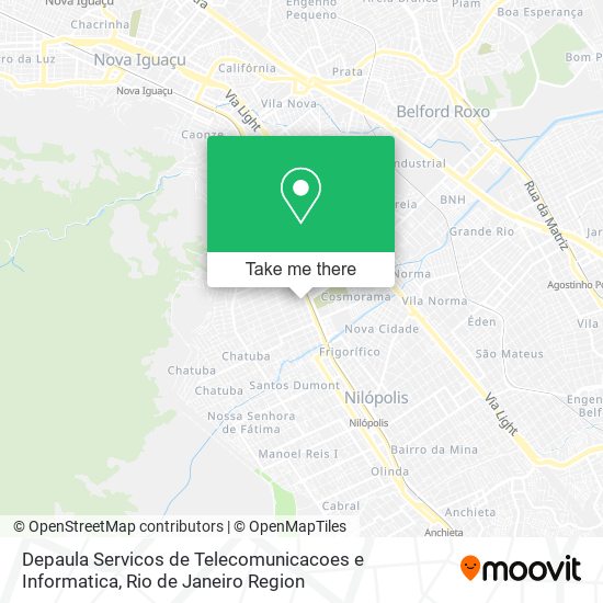 Mapa Depaula Servicos de Telecomunicacoes e Informatica