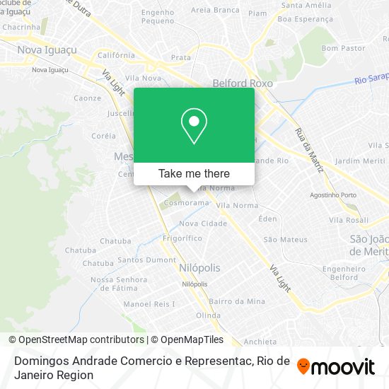 Mapa Domingos Andrade Comercio e Representac
