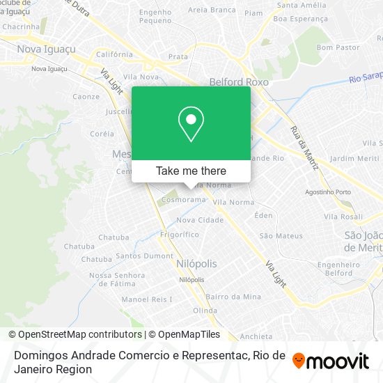 Domingos Andrade Comercio e Representac map