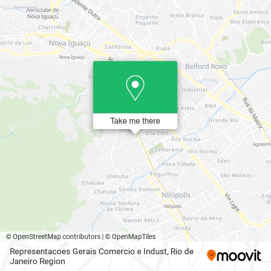 Mapa Representacoes Gerais Comercio e Indust