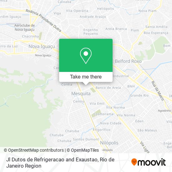 Mapa Jl Dutos de Refrigeracao and Exaustao