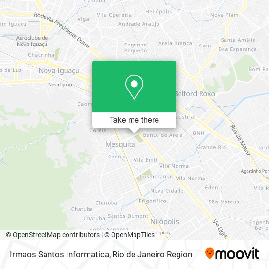 Mapa Irmaos Santos Informatica