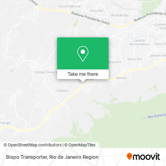 Mapa Bispo Transporter