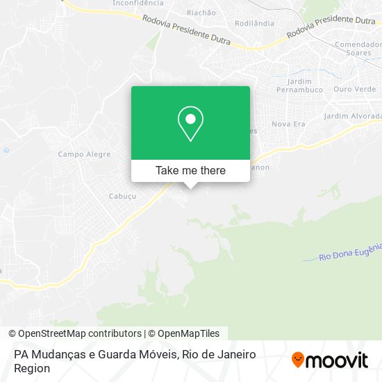 PA Mudanças e Guarda Móveis map