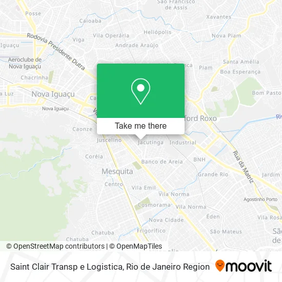 Saint Clair Transp e Logistica map
