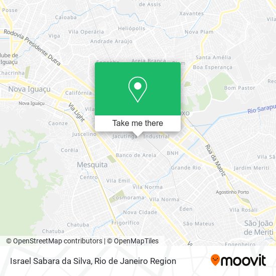 Israel Sabara da Silva map