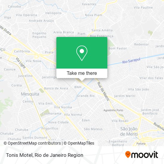 Tonis Motel map