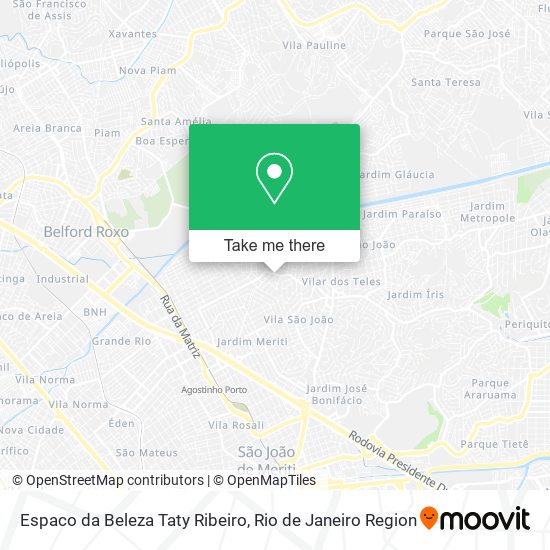 Espaco da Beleza Taty Ribeiro map
