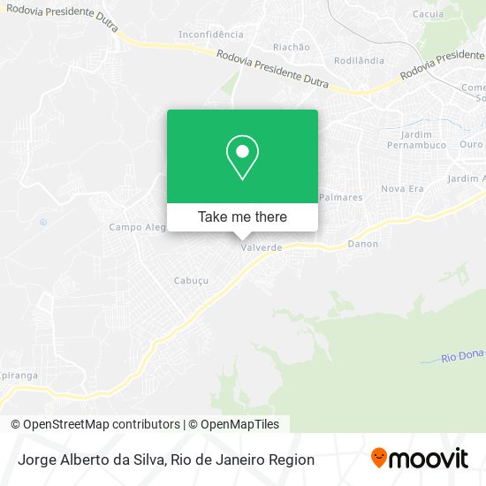 Jorge Alberto da Silva map