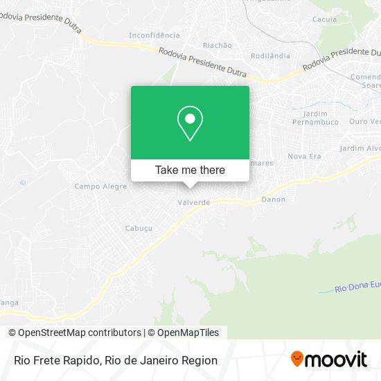 Rio Frete Rapido map