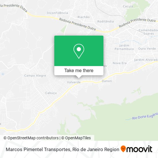 Marcos Pimentel Transportes map