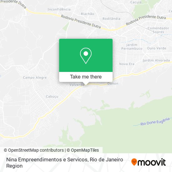 Mapa Nina Empreendimentos e Servicos