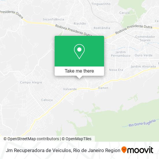 Mapa Jm Recuperadora de Veiculos