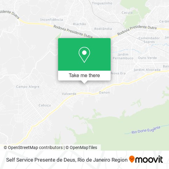 Self Service Presente de Deus map