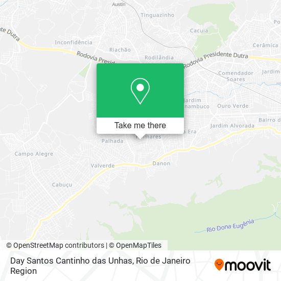 Day Santos Cantinho das Unhas map