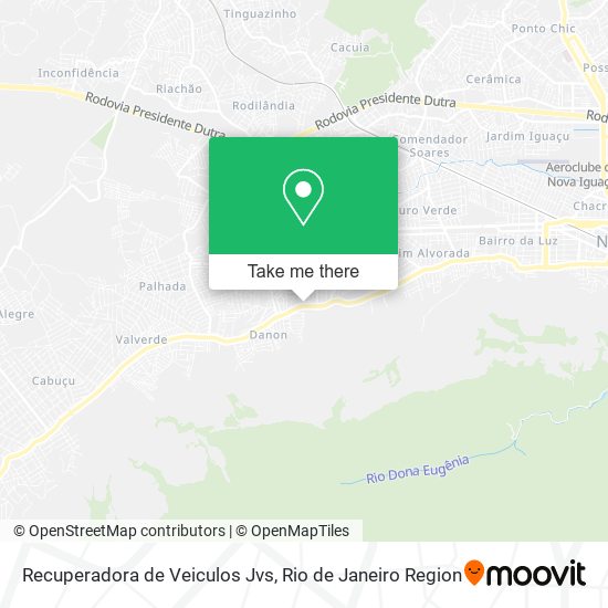 Mapa Recuperadora de Veiculos Jvs