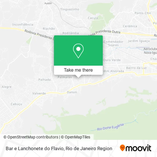 Bar e Lanchonete do Flavio map