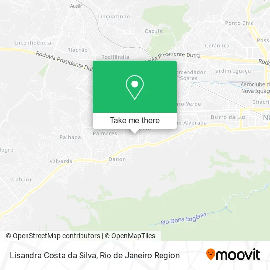 Lisandra Costa da Silva map