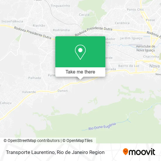 Transporte Laurentino map