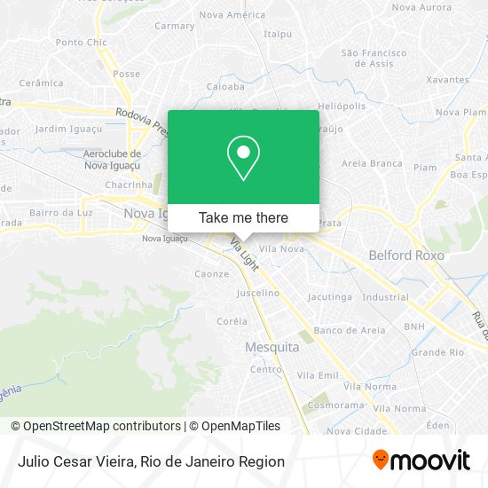 Julio Cesar Vieira map