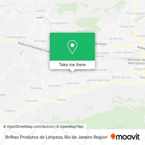 Mapa Brilhex Produtos de Limpeza