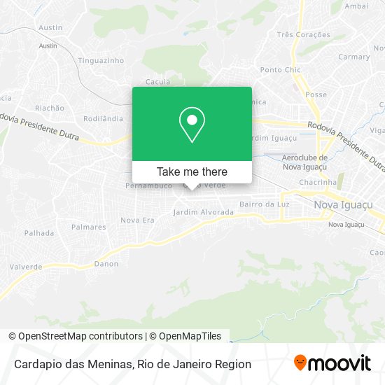 Cardapio das Meninas map