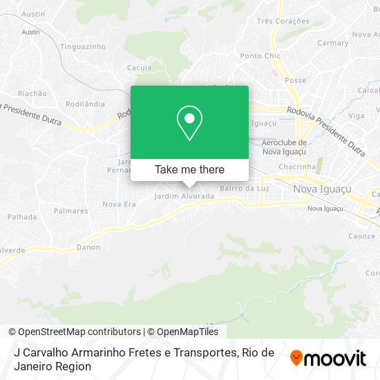 Mapa J Carvalho Armarinho Fretes e Transportes