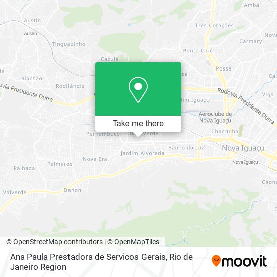 Mapa Ana Paula Prestadora de Servicos Gerais