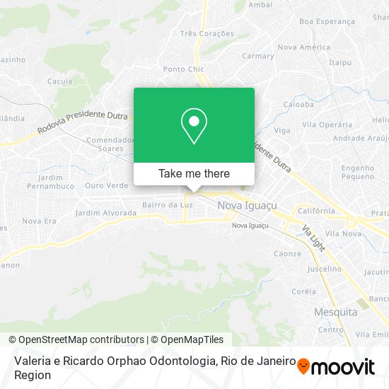 Mapa Valeria e Ricardo Orphao Odontologia