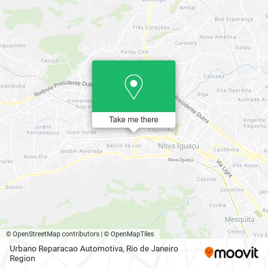 Urbano Reparacao Automotiva map