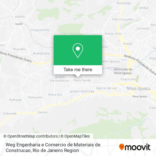 Weg Engenharia e Comercio de Materiais de Construcao map