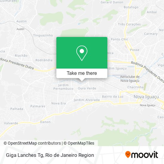 Mapa Giga Lanches Tg