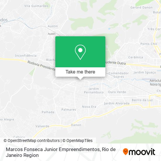 Mapa Marcos Fonseca Junior Empreendimentos