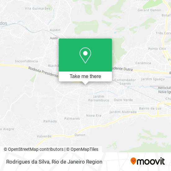 Rodrigues da Silva map