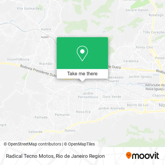 Radical Tecno Motos map