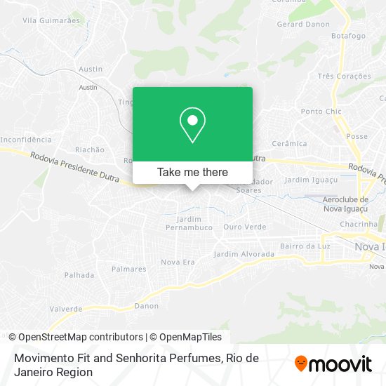 Mapa Movimento Fit and Senhorita Perfumes