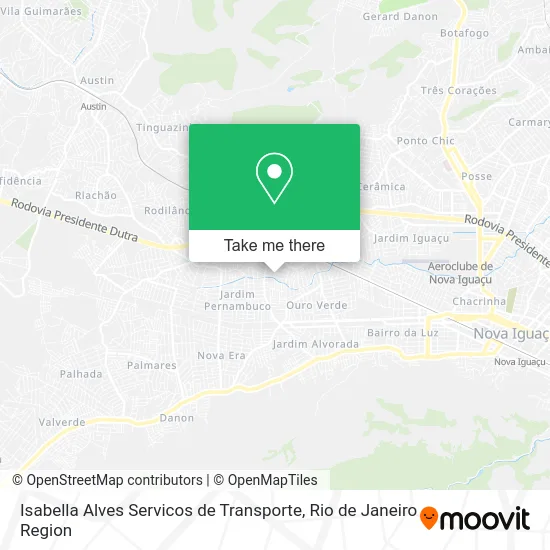 Isabella Alves Servicos de Transporte map
