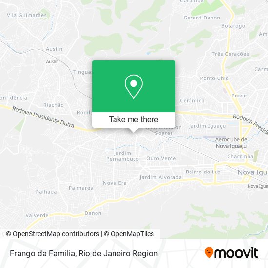 Mapa Frango da Familia