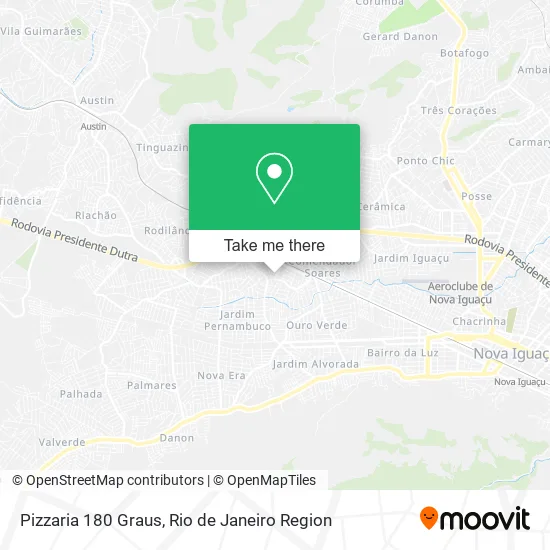 Pizzaria 180 Graus map