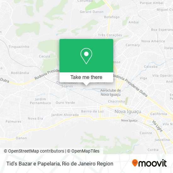 Tid's Bazar e Papelaria map