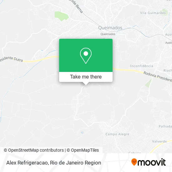 Alex Refrigeracao map