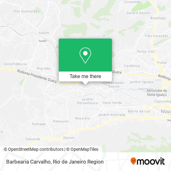 Barbearia Carvalho map