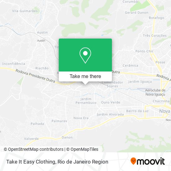 Take It Easy Clothing map