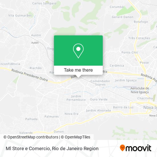 Mapa Ml Store e Comercio